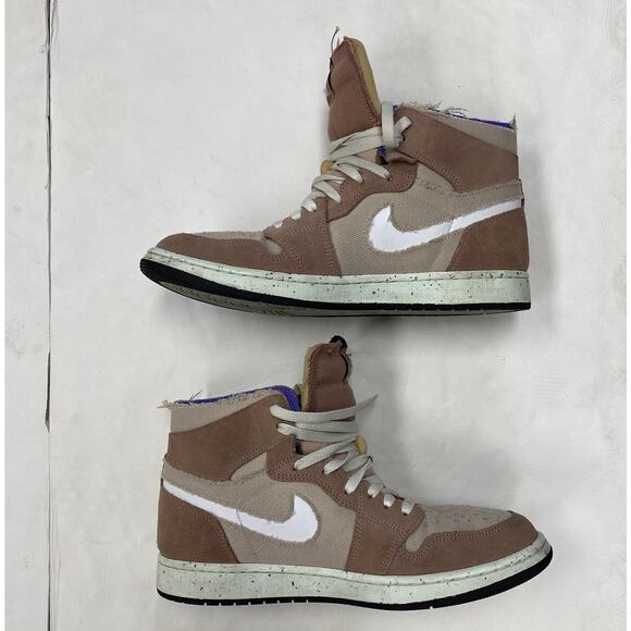 Air Jordan 1 Zoom Comfort Pink Oxford Light Chocolate CT0978-201 Men’s 10.5 - Picture 4 of 8